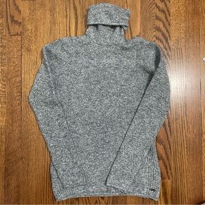 Columbia Women's Base Layer Sweater Gray Blue Size Small Turtleneck